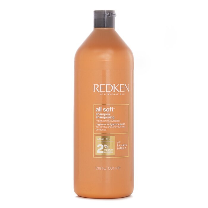 Redken All Soft Shampoo (For Dry/ Brittle Hair) 1000ml/33.8oz