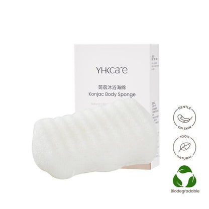 YHKCARE Konjac Body Sponge (Pure) 1 pc