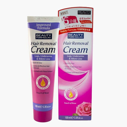 Beauty Formulas Hair Removal Cream Touch Of Rose 100ml