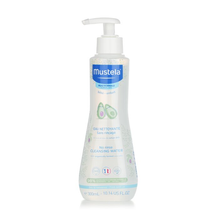 Mustela No Rinse Cleansing Water (Face & Diaper Area) - For Normal Skin 300ml/10.14oz