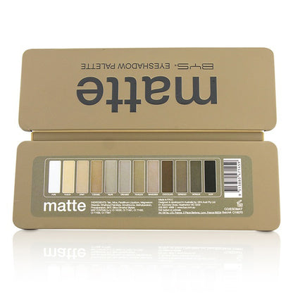 BYS Eyeshadow Palette (12x Eyeshadow, 2x Applicator) - Matte 12g/0.42oz