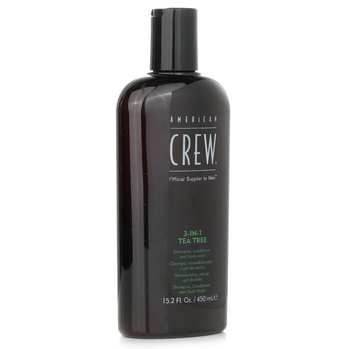 American Crew Men 3-IN-1 Tea Tree Shampoo, Conditioner and Body Wash 450ml/15.2oz