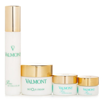 Valmont The Oxygen Symphony Set: Prime Renewing Pack 15ml + Prime B -Cellular 30ml + Prime Contour 5ml + Deto2x Cream 45ml 4pcs