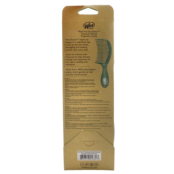 Wet Brush Go Green Treatment Comb - # Charcoal 1pc