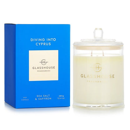 Glasshouse Triple Scented Soy Candle - Diving Into Cyprus (Sea Salt & Saffron) 380g/13.4oz