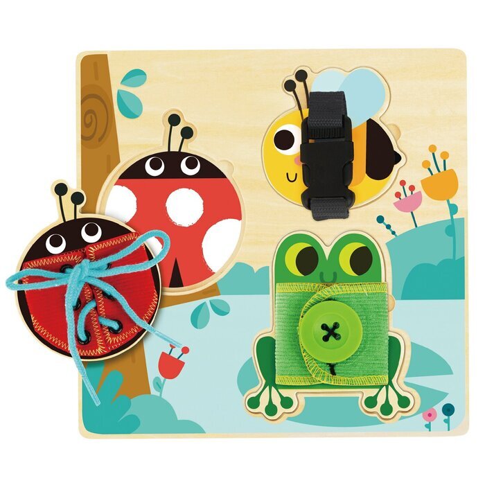 Tooky Toy Co Basic Skills Board 22x22x9cm