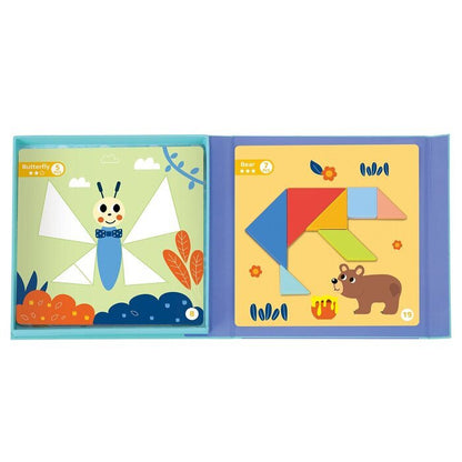 Tooky Toy Co Magnetic Tangram Play 22x22x3cm