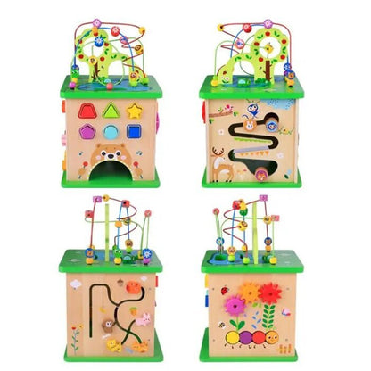 Tooky Toy Co Play Cube Centre - Forest 34x34x59cm