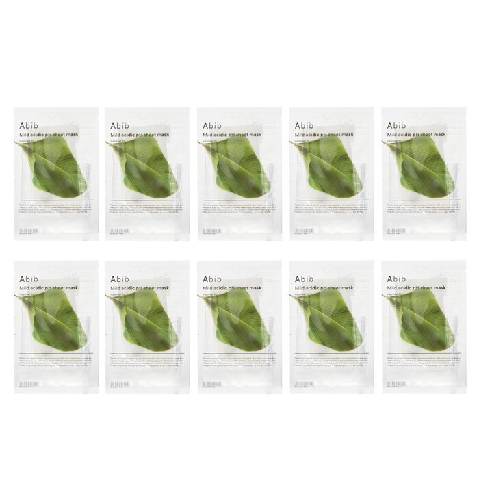 Abib Mild Acidic pH Sheet Mask Heartleaf Fit 30mlx10pcs