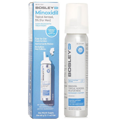 Bosley Minoxidil Topical Aerosol 5% (For Men) Hair Regrowth Treatment 60g/2.11oz