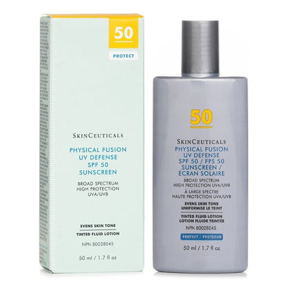 Skin Ceuticals Physical Fusion UV Defense SPF50 Sunscreen Tinted Fluid Lotion 50ml