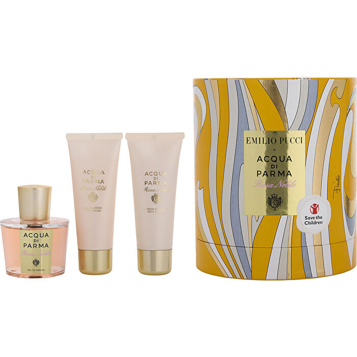 Acqua Di Parma Rosa Nobile Holiday Colleciton Woman Set Eau De Parfum 100ml & Bc 75g & Bath Gel 75ml