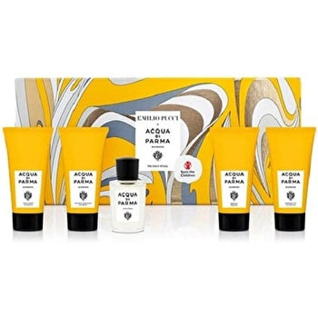 Acqua Di Parma Barbiere Man Set Eau De Tologne 20ml & (shampoo & Sc & As & Fw) 4x 40ml