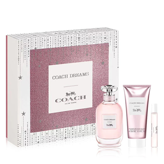 Coach Dreams Set Woman - Dreams Eau De Parfum & Dreams Eau De Parfum Purse Spray 7.5ml & Body Lotion 100ml