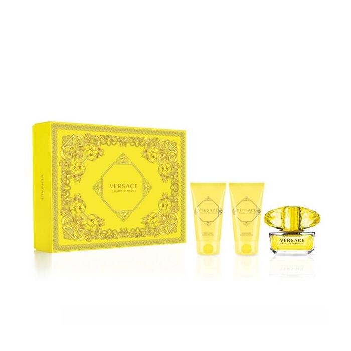 Versace Yellow Diamond 3pc Set - Eau De Toilette & Body Lotion & Shower Gel 50ml