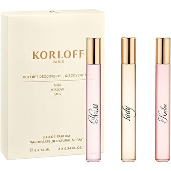 Korloff Paris Woman Discovery Set Eau De Parfum 3x 10ml (lady & Miss & Korlove)