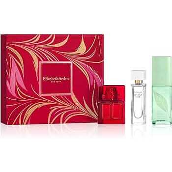 Elizabeth Arden 3 Pcs Mini Set For Women: Green Tea Eau De Toilette Spray & Red Door 10ml Eau De Toilette Spray & White Tea 10ml Spray 15ml