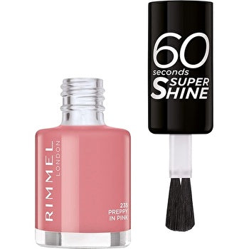 Rimmel London 60 Seconds Super Shine 235 Preppy In Pink 8ml Nail Polish