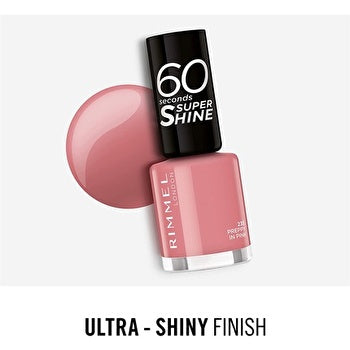 Rimmel London 60 Seconds Super Shine 235 Preppy In Pink 8ml Nail Polish