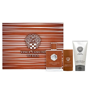 Vince Camuto Terra Man Set Eau De Toilette 100ml & Deo Stick 71g & Hair & Bw 150ml