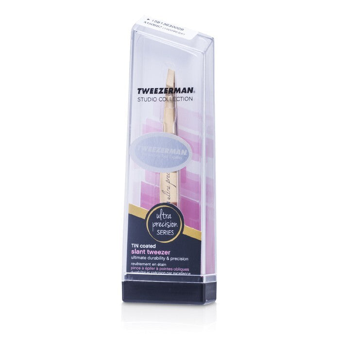 Tweezerman Slant Tweezer Ultra Precision (Tin Coated) (Studio Collection)