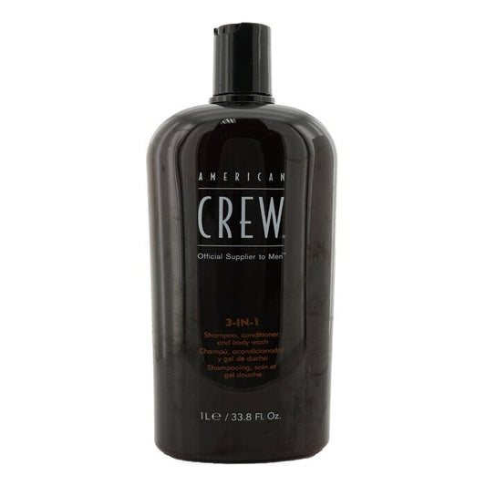 American Crew Men Classic 3-IN-1 Shampoo, Conditioner & Body Wash 1000ml/33.8oz