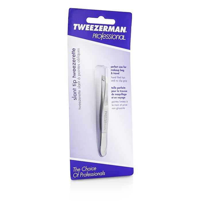 Tweezerman Professional Slant Tip Tweezer - Classic Stainless Steel