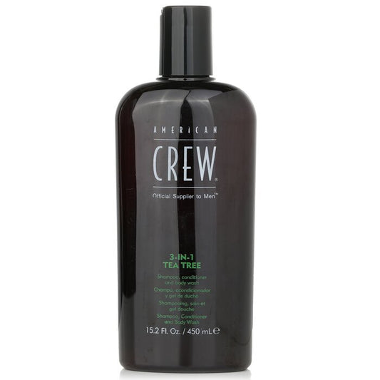 American Crew Men 3-IN-1 Tea Tree Shampoo, Conditioner and Body Wash 450ml/15.2oz