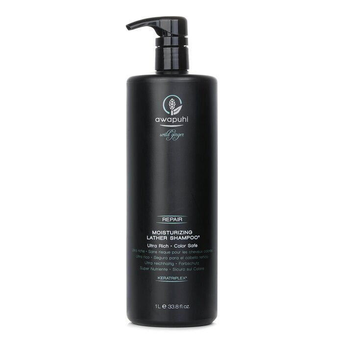 Paul Mitchell Awapuhi Wild Ginger Repair Moisturizing Lather Shampoo (Ultra Rich - Color Safe) 1000ml/33.8oz