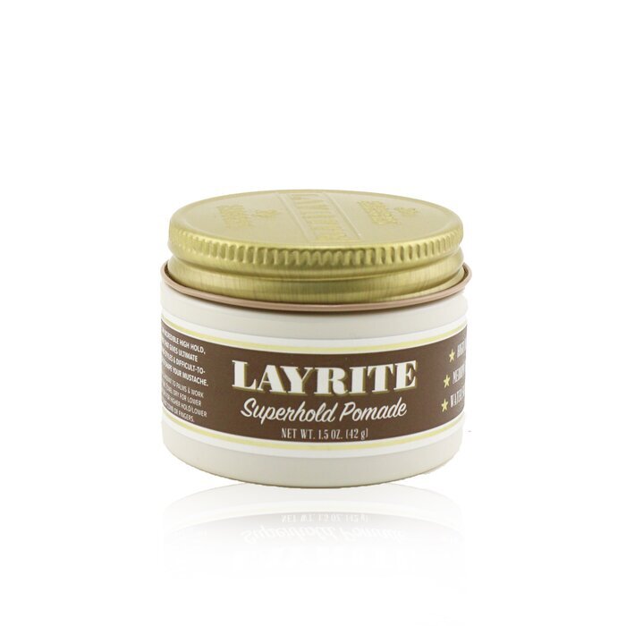 Layrite Superhold Pomade (High Hold, Medium Shine, Water Soluble) 42g/1.5oz