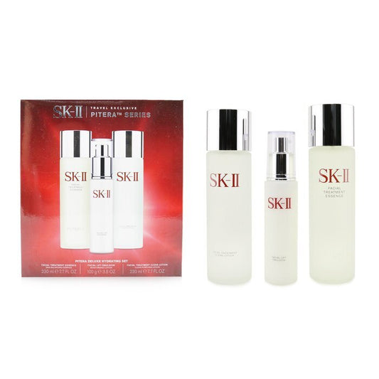 SK II Pitera Deluxe Hydrating  3-Pieces Set: Facial Treatment Essence 230ml + Facial Lift Emulsion 100g + Facial Treatment Clear Lotion 230ml 3pcs