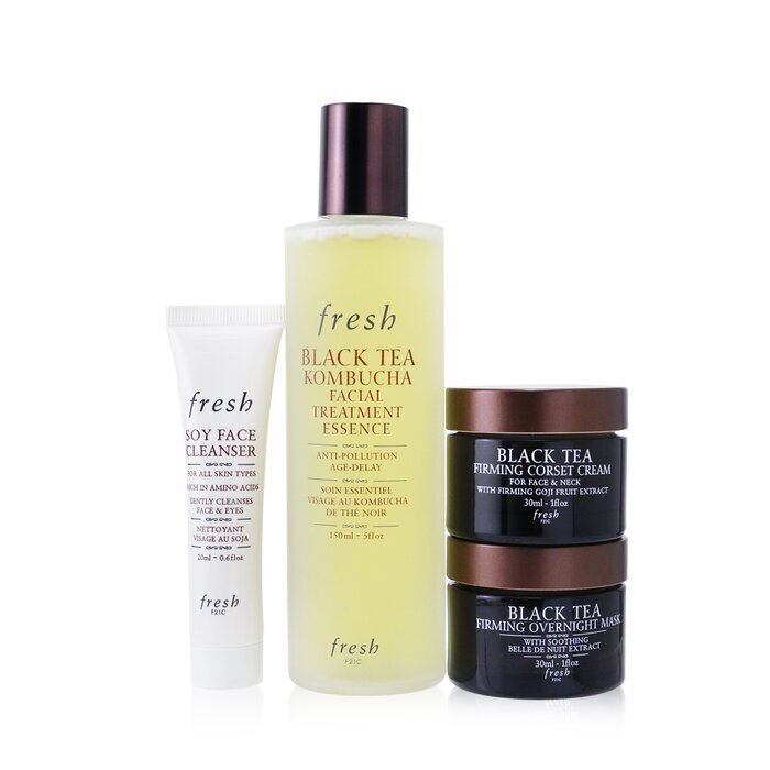 Fresh Black Tea Firming Beauty Bundle Set 4pcs