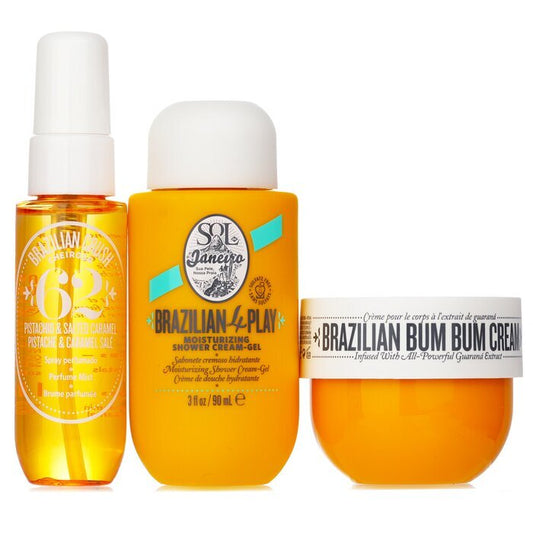 Sol De Janeiro Bum Bum Jet Set: Cream 50ml + Moisturizing Shower Cream Gel 90ml + Hair & Body Fragrance Mist 30ml 3pcs