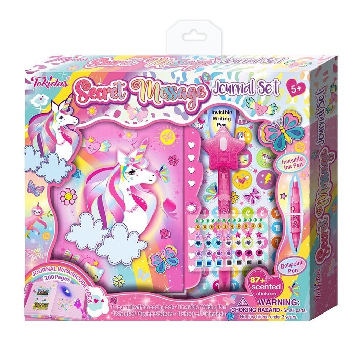 Tokidas Secret Message Journal Set - Unicorn 25x22x4cm